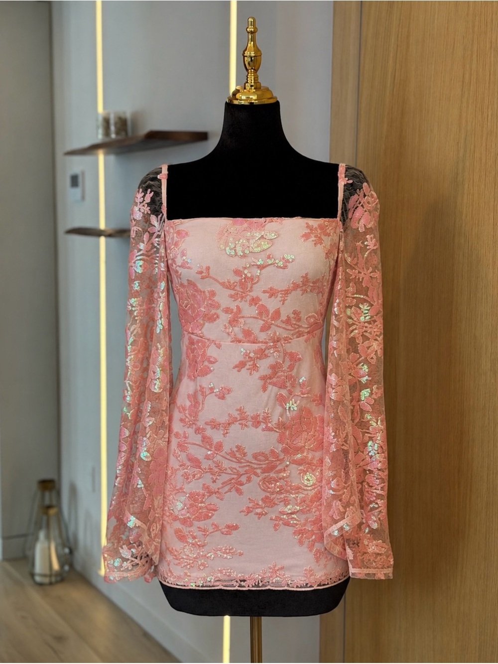 Lucy in the Sky Fairy Sequin Embroidered Mini Dress | Fairycore Muse